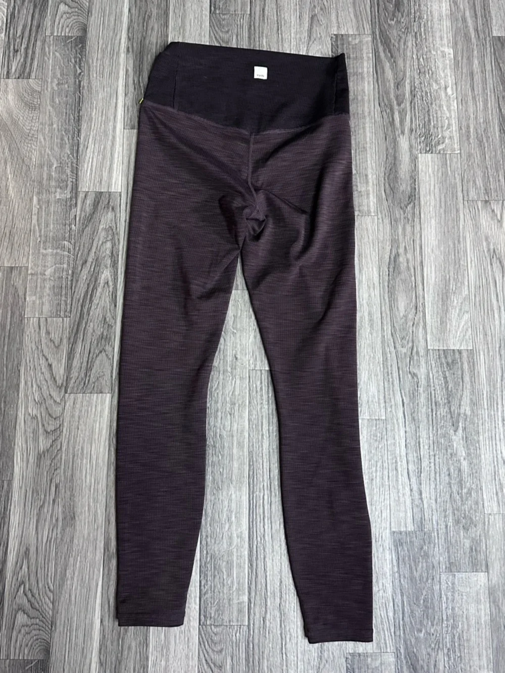 Vuori Lux Rib Studio high rise ribbed leggings Quartz heather S - Picture 2 of 4